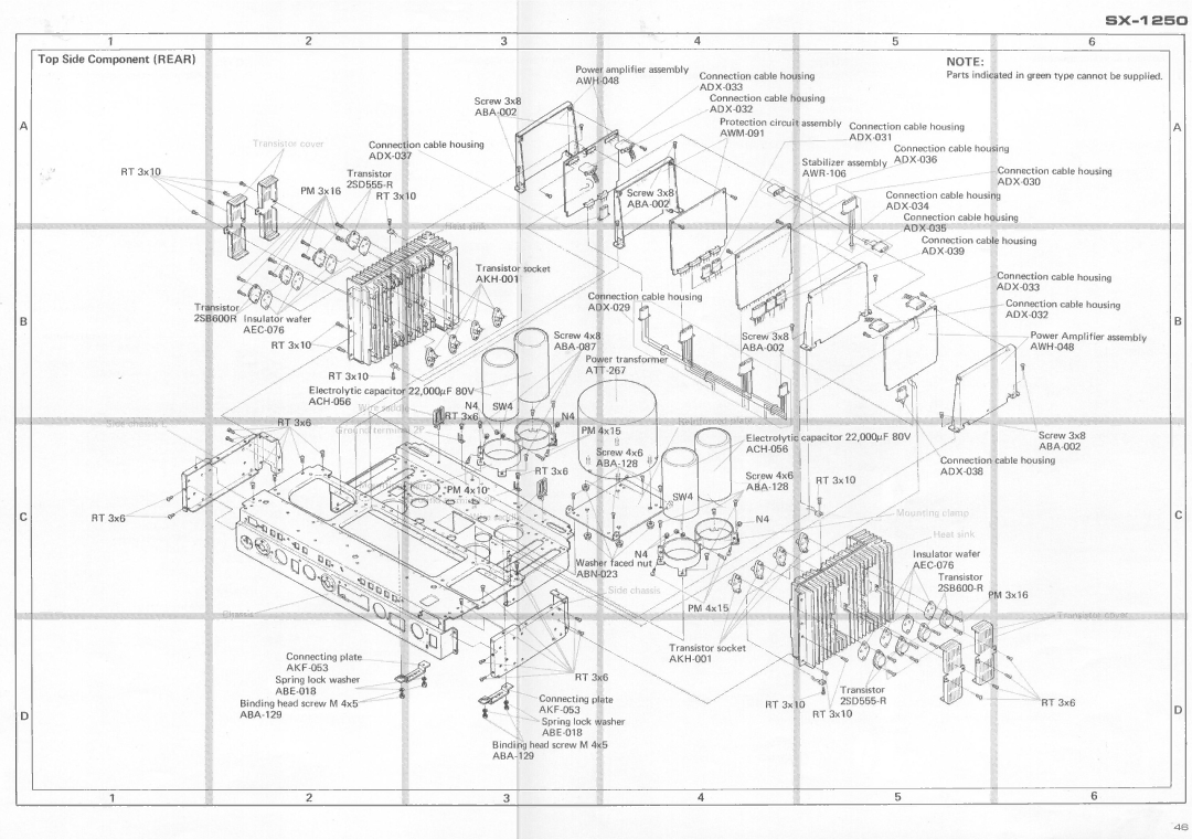 Pioneer SX-1250 manual 