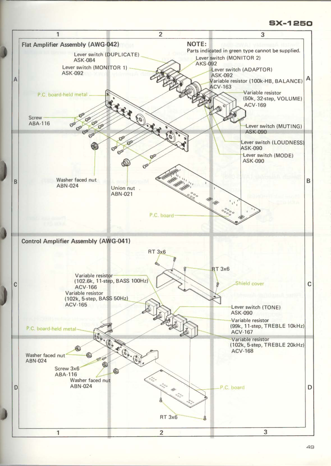 Pioneer SX-1250 manual 