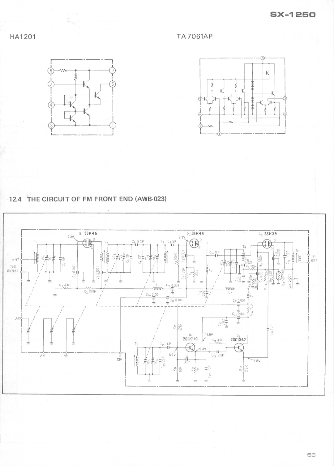 Pioneer SX-1250 manual 