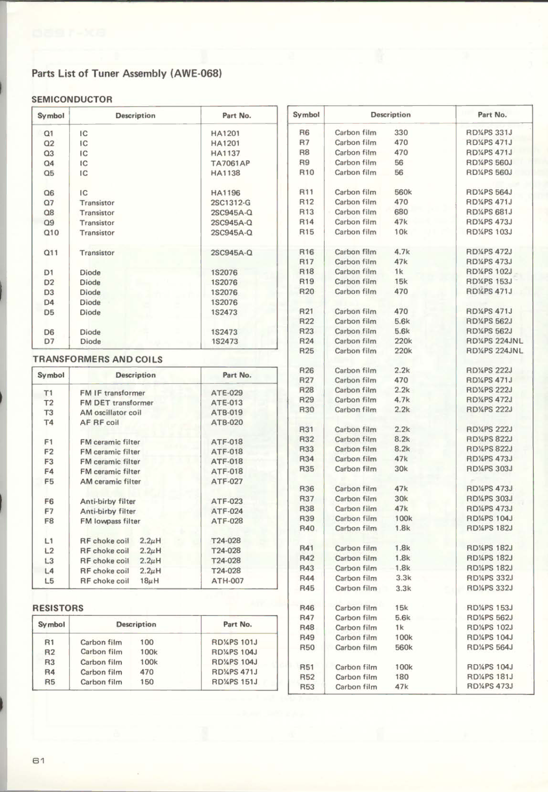 Pioneer SX-1250 manual 