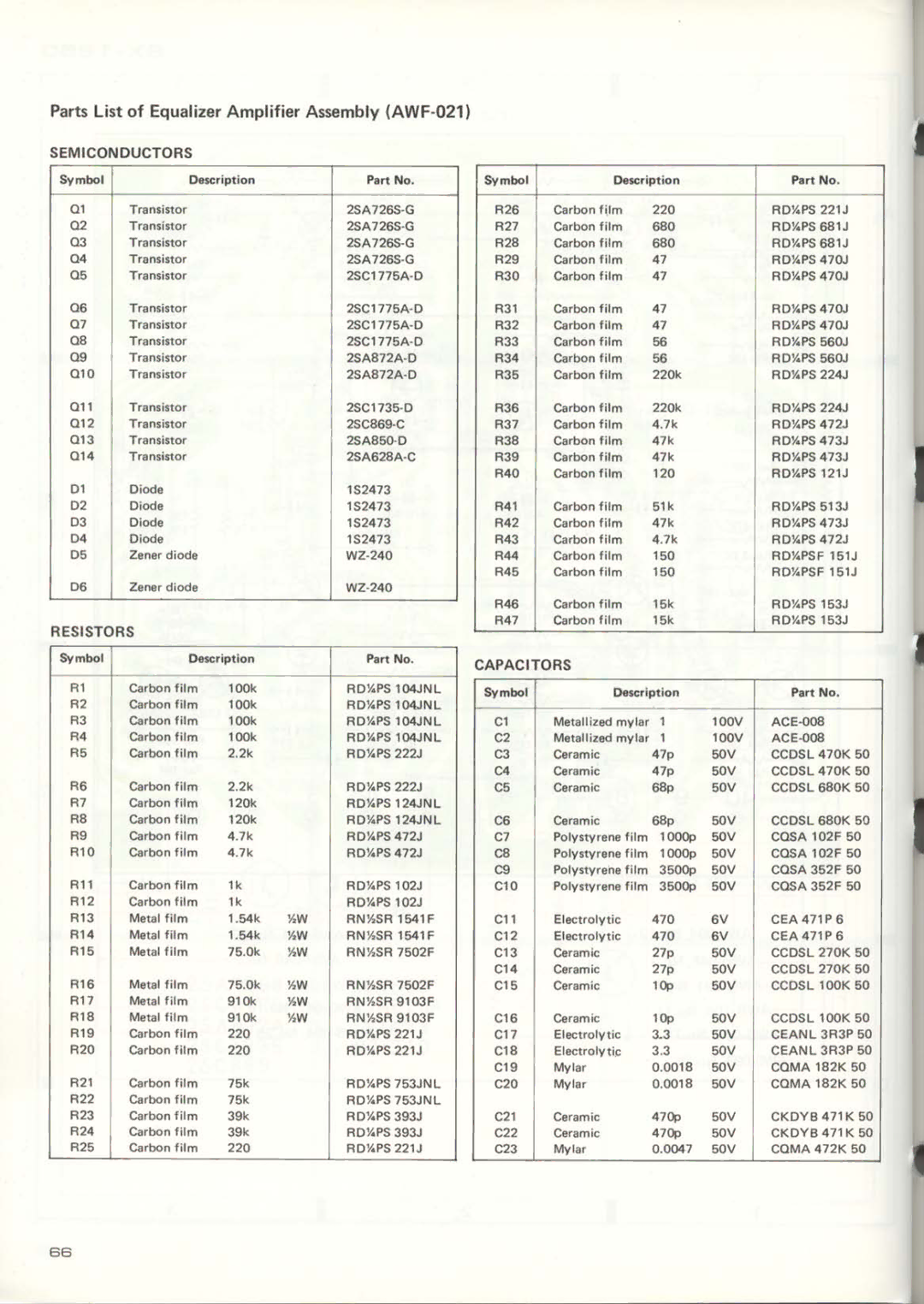 Pioneer SX-1250 manual 