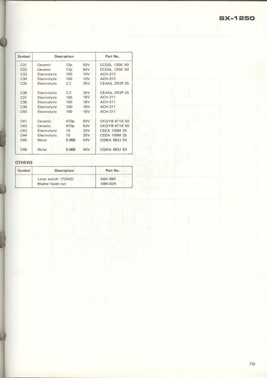 Pioneer SX-1250 manual 