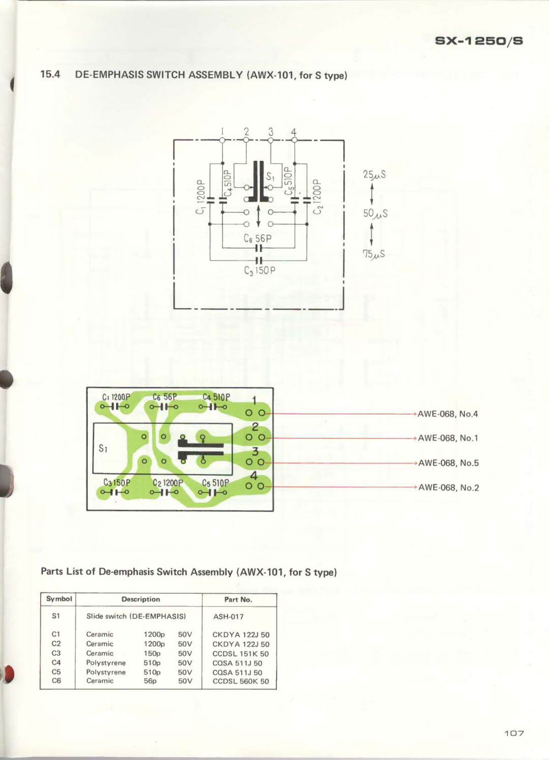 Pioneer SX-1250 manual 