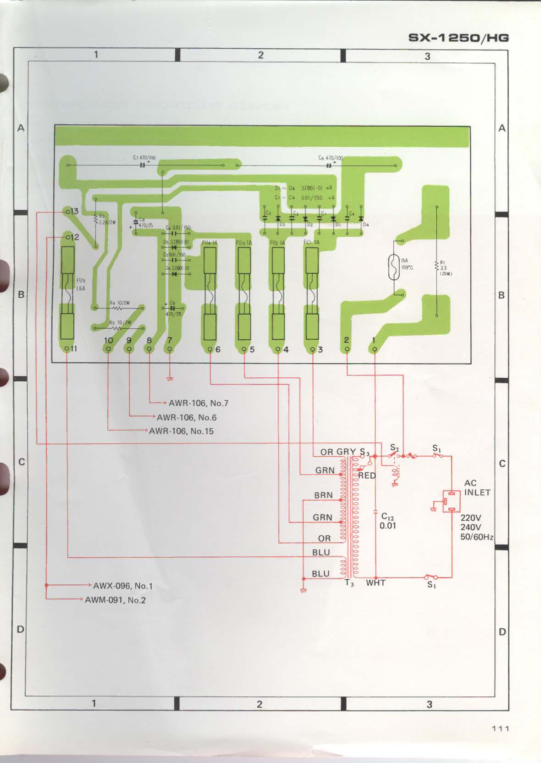 Pioneer SX-1250 manual 