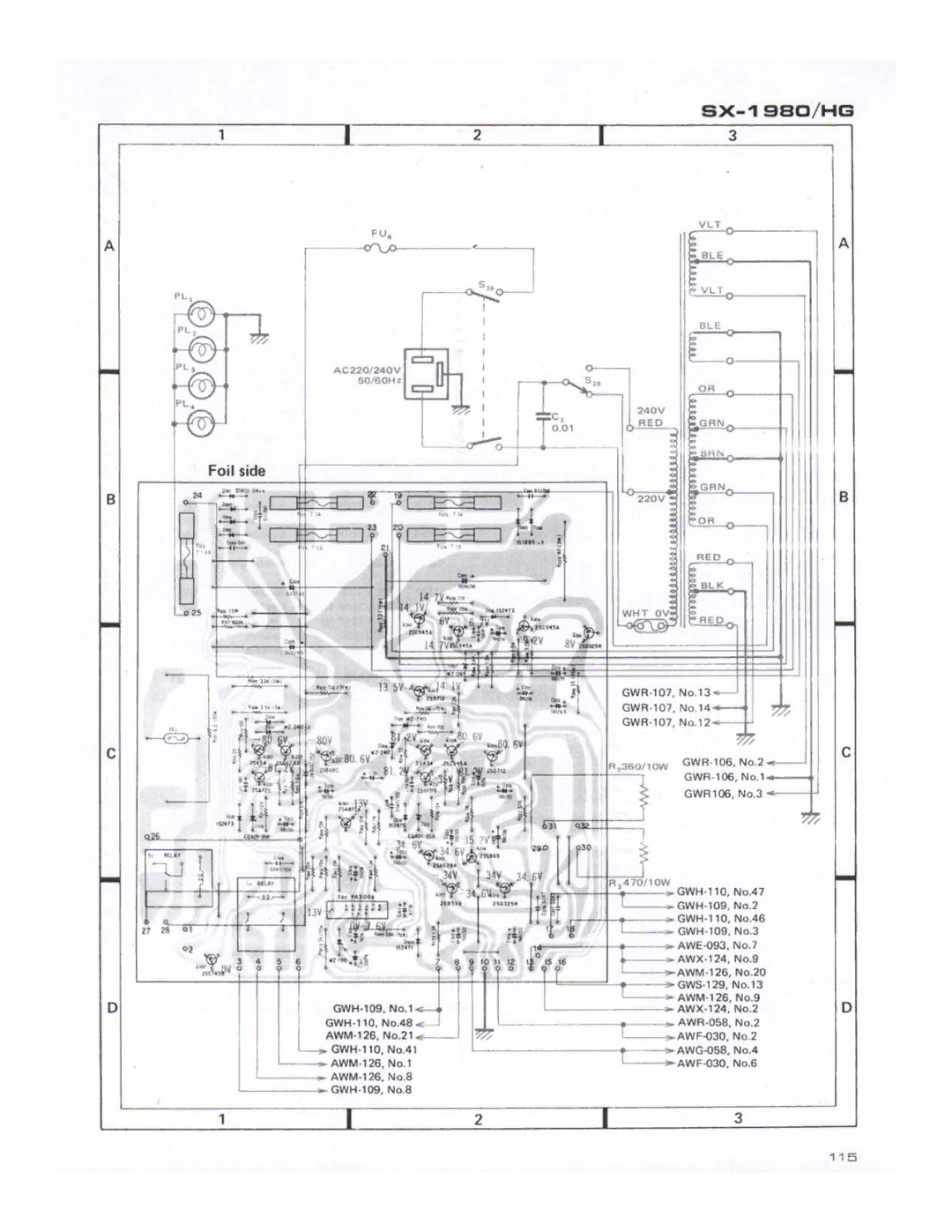 Pioneer SX-1980 manual 