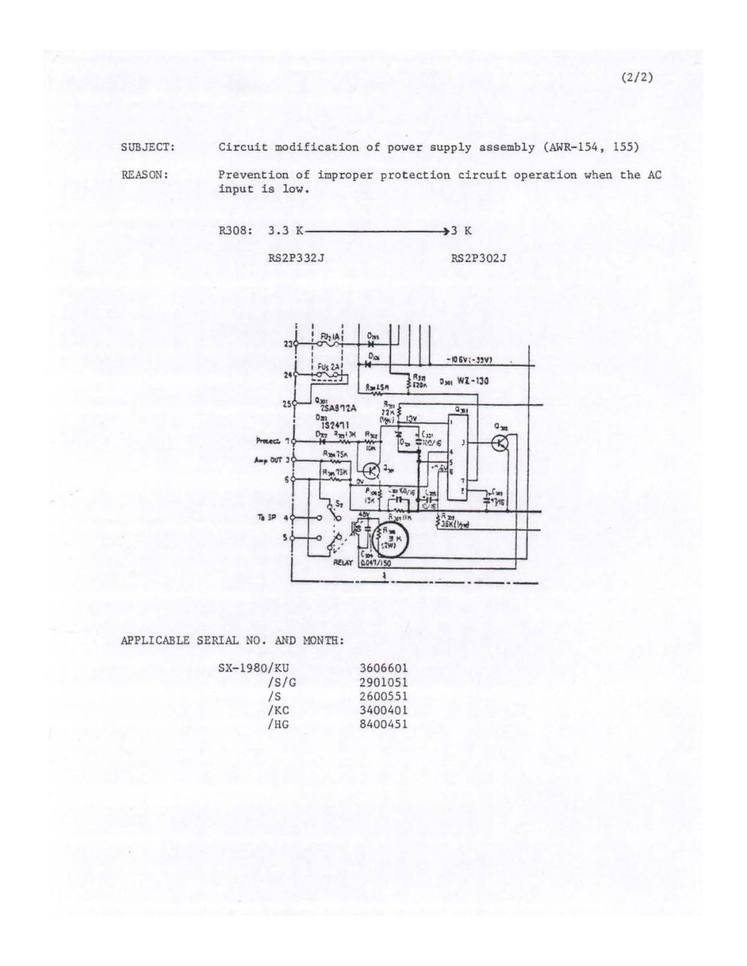 Pioneer SX-1980 manual 