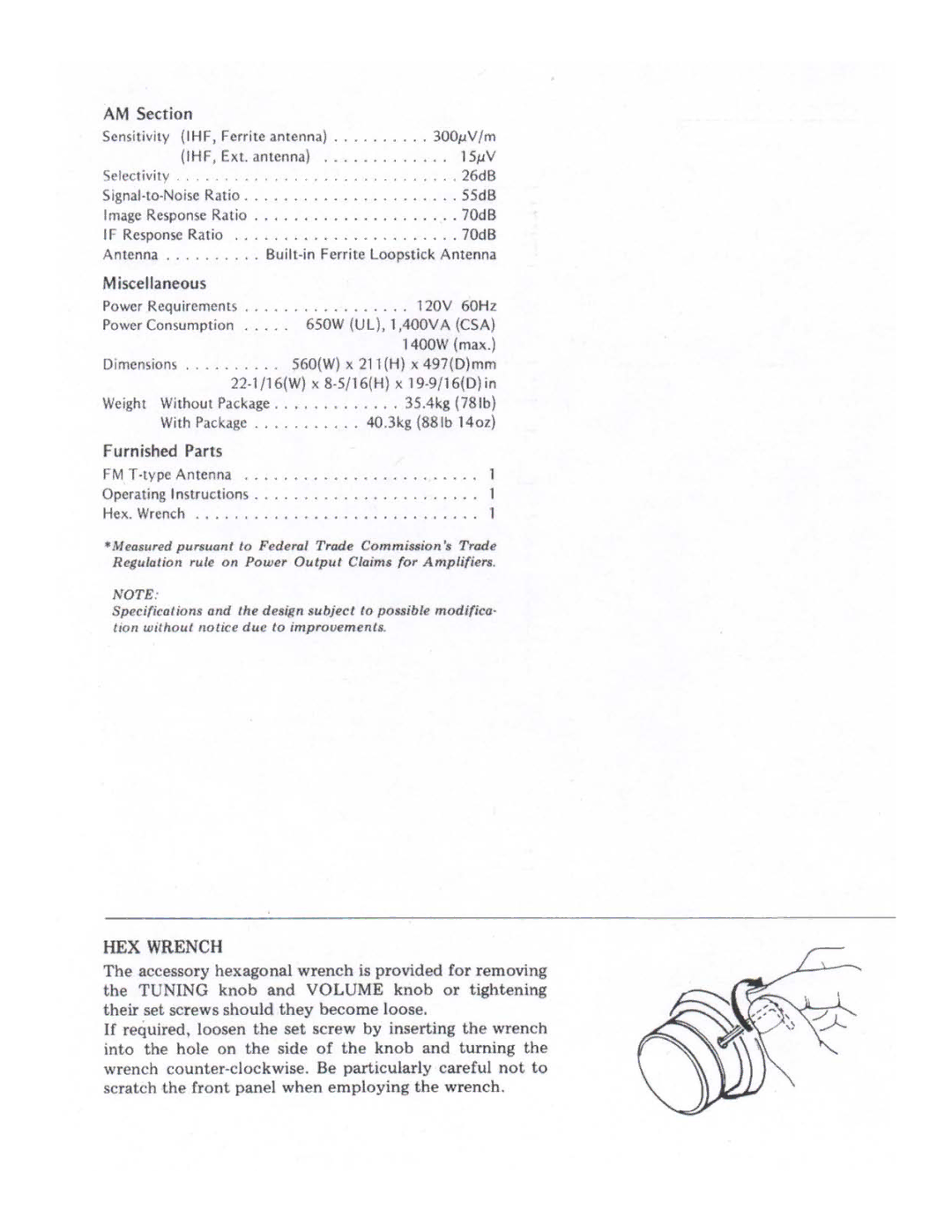 Pioneer SX-1980 manual 