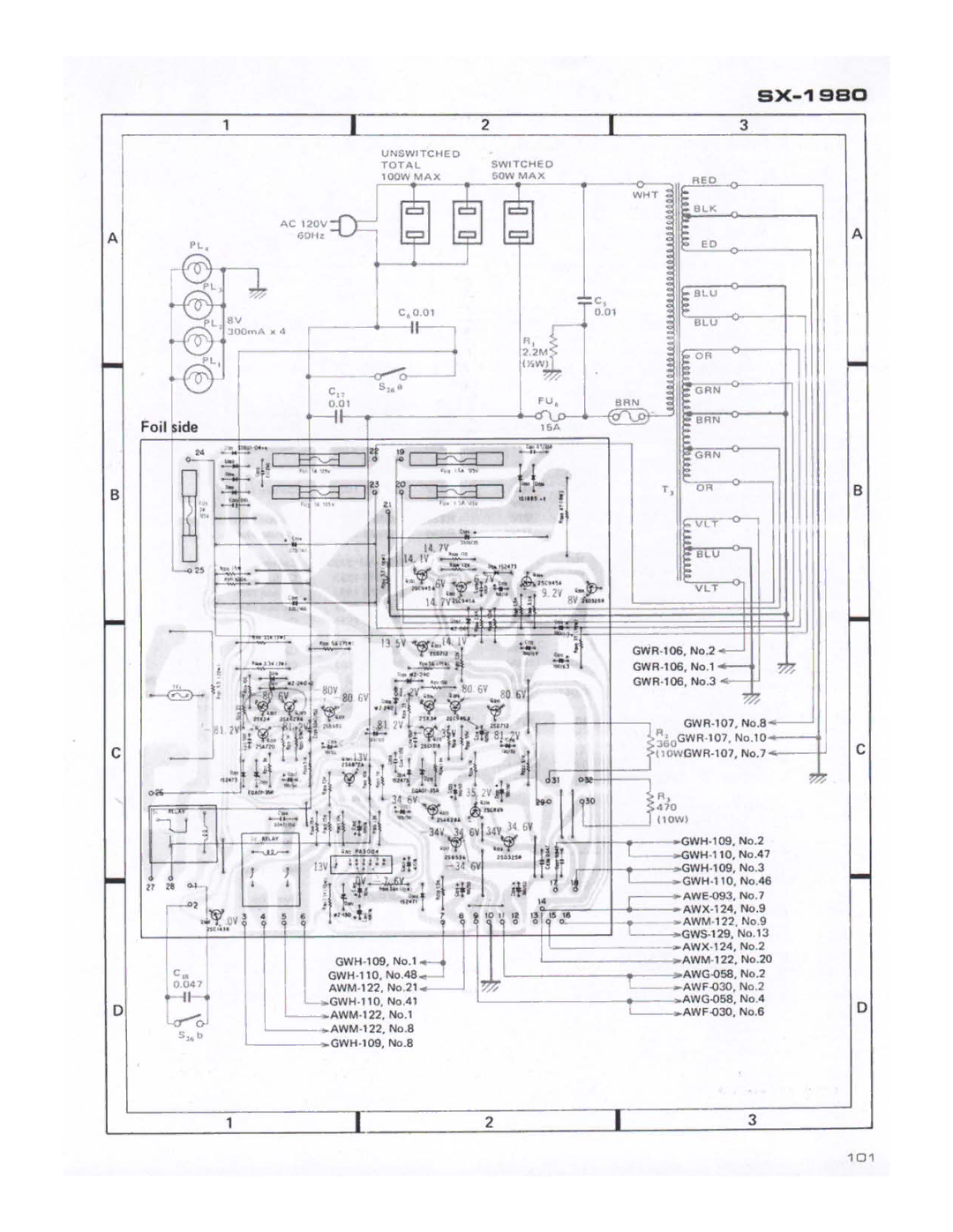 Pioneer SX-1980 manual 