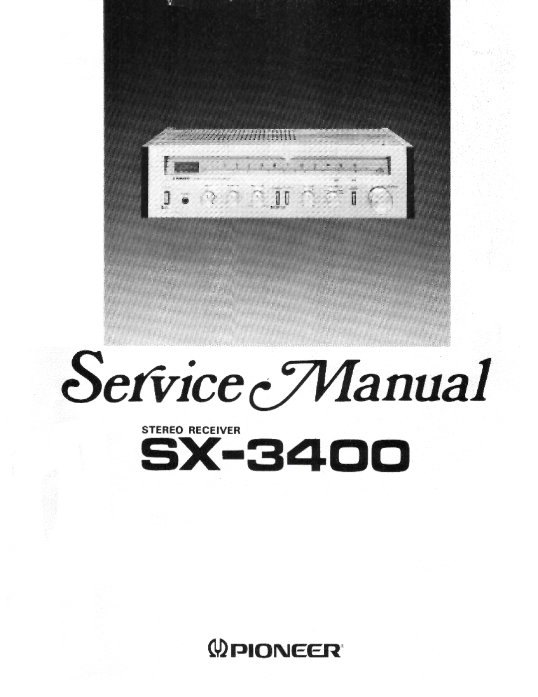 Pioneer SX-3400 manual 