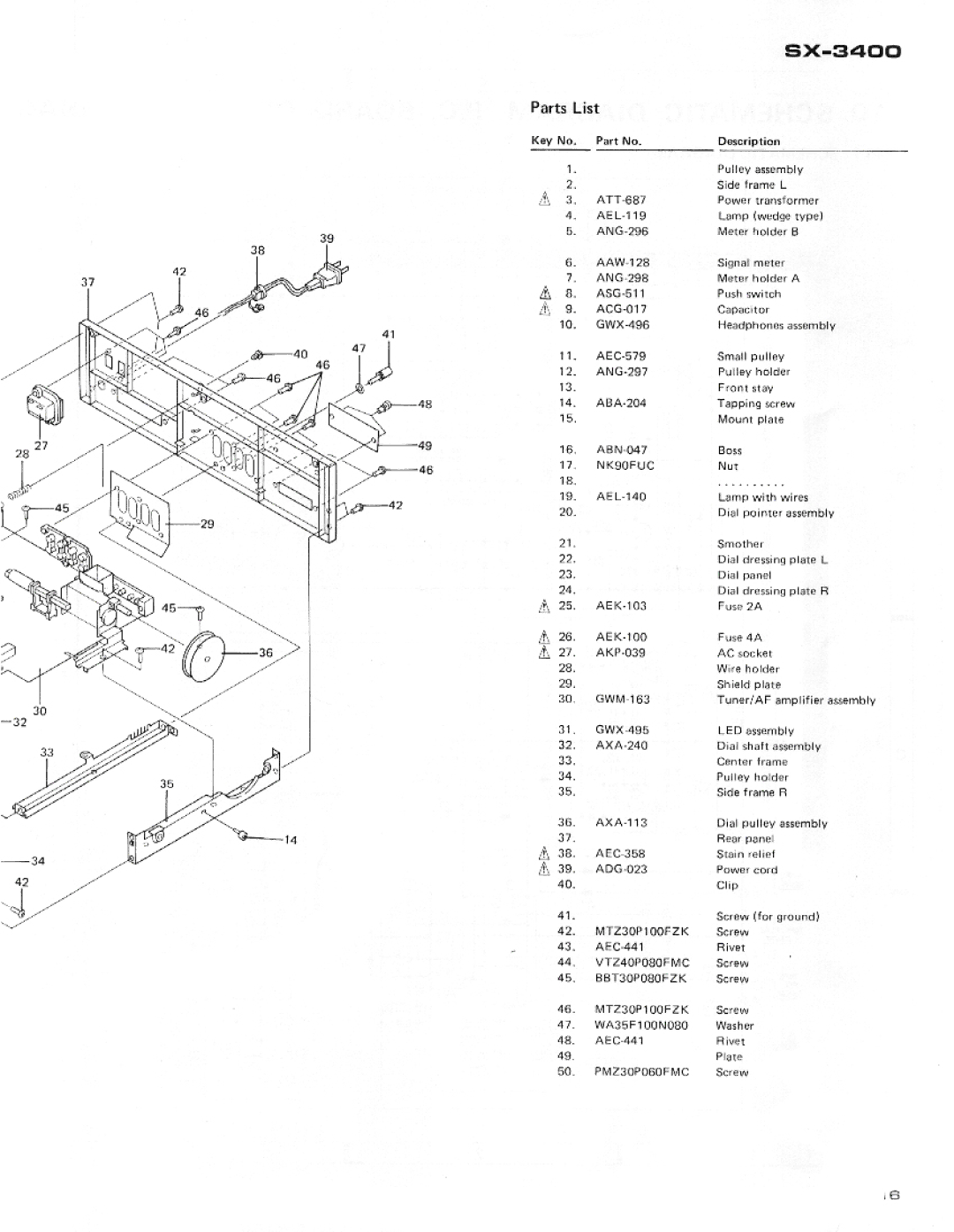 Pioneer SX-3400 manual 