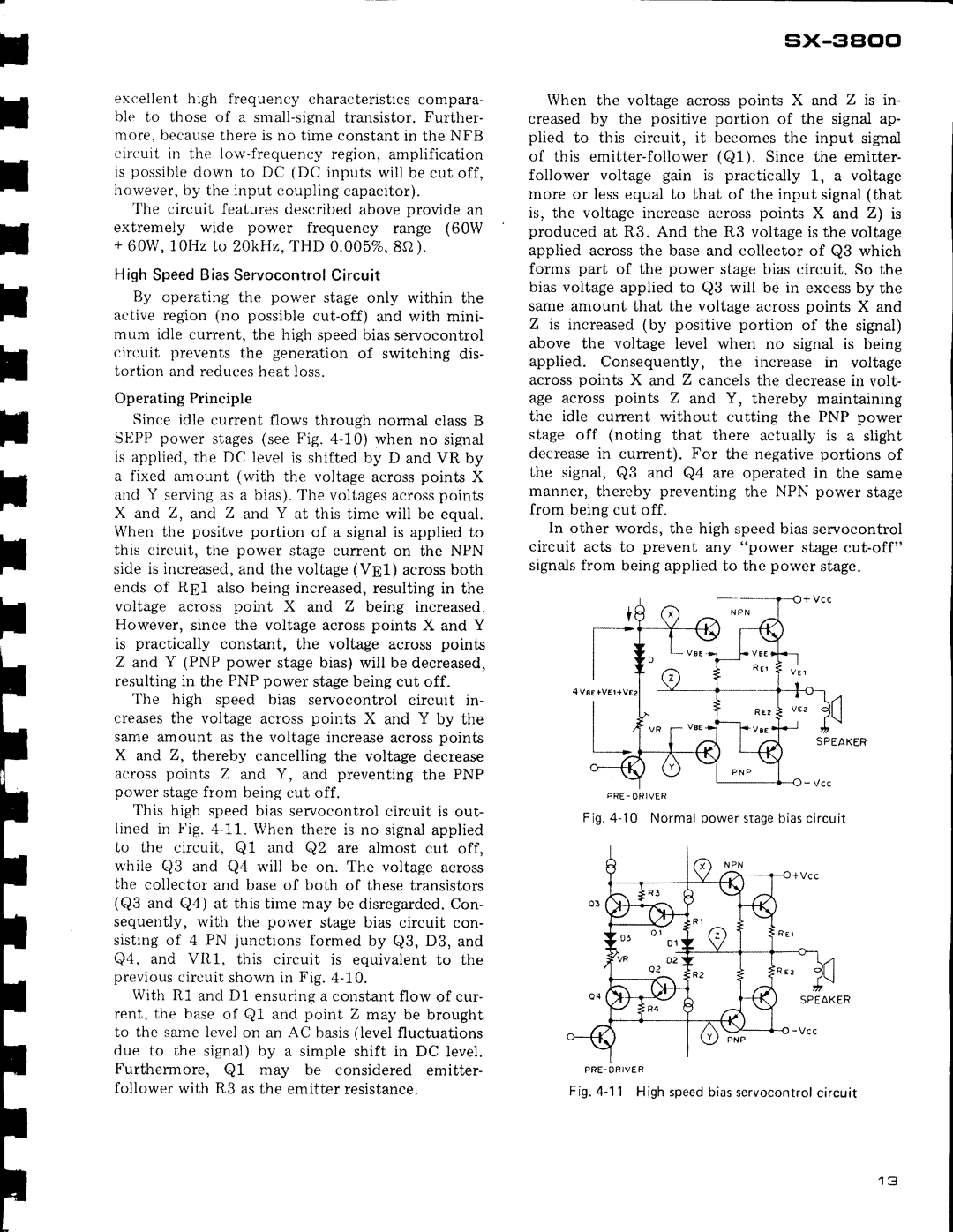 Pioneer SX-3800 manual Excellent high frequency characteristicscompara, Ble lo those of a small-signaltransistor.Further 