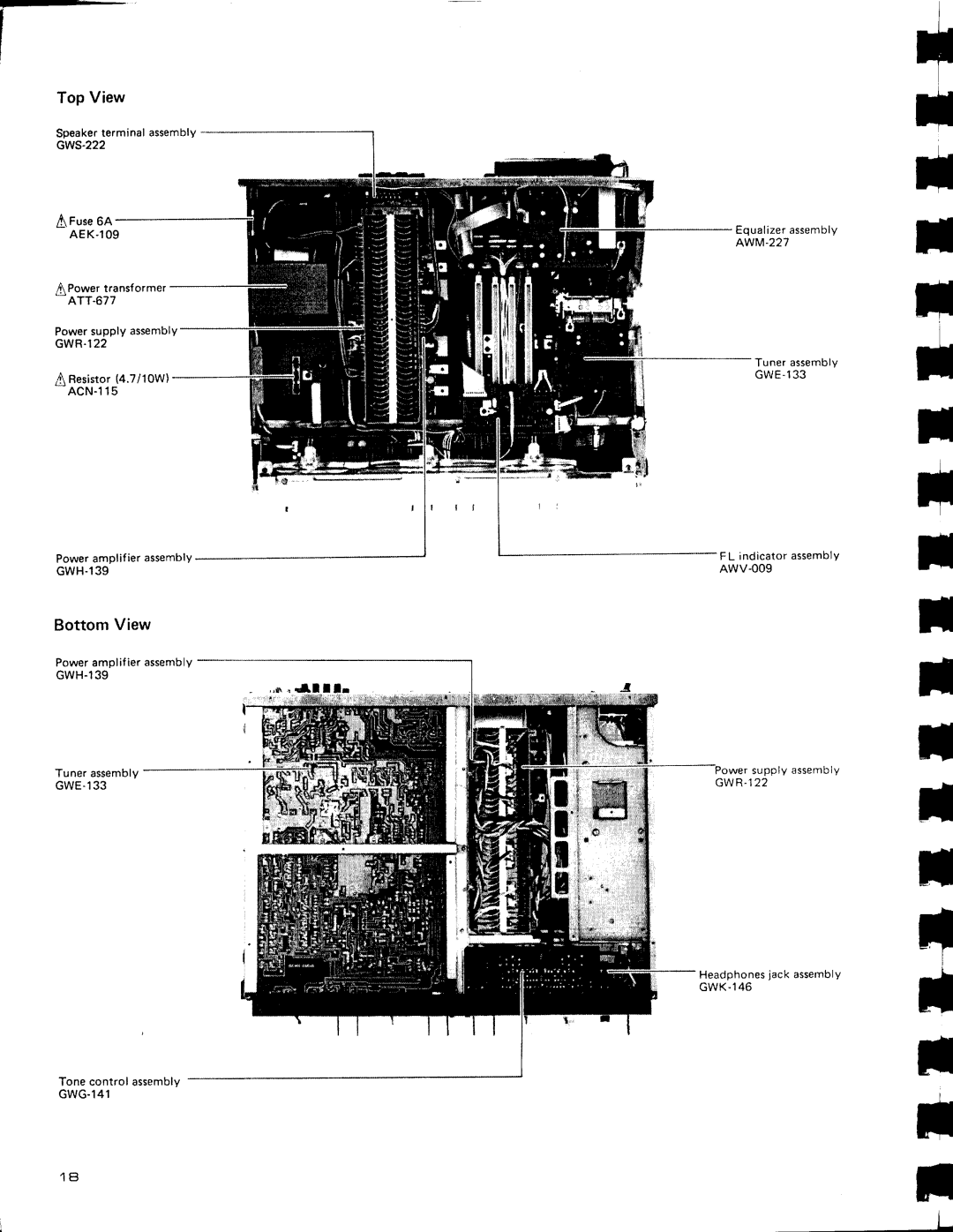 Pioneer SX-3800 manual BottomView, Top View, IFuse64, Gwe 