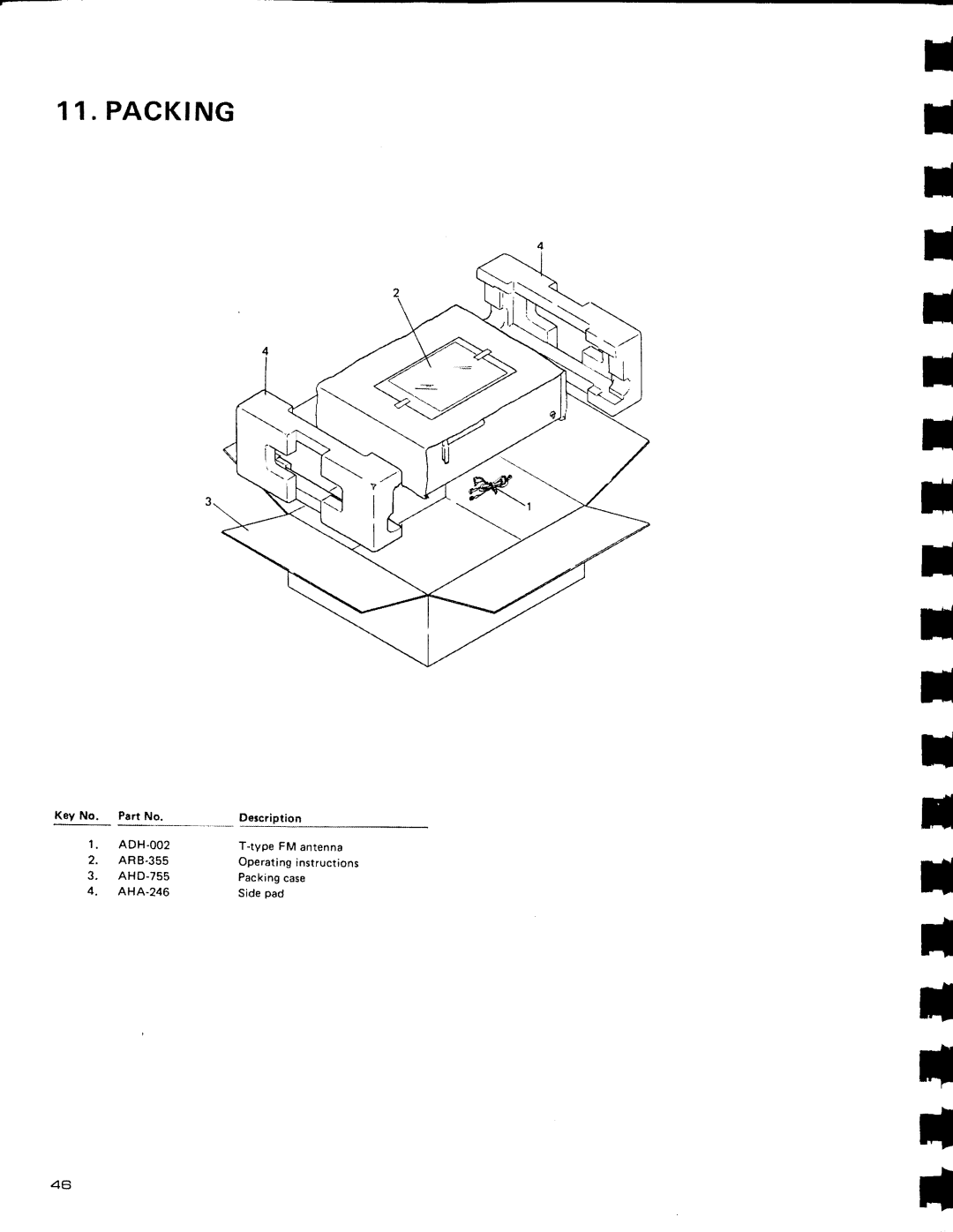 Pioneer SX-3800 manual A C K I N G, Adh, AR8-355, AHD 7s5, AHA-246 