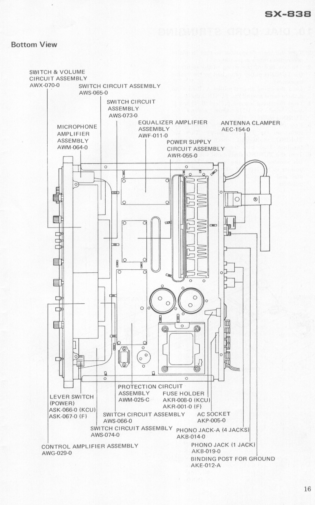 Pioneer SX-838 manual 