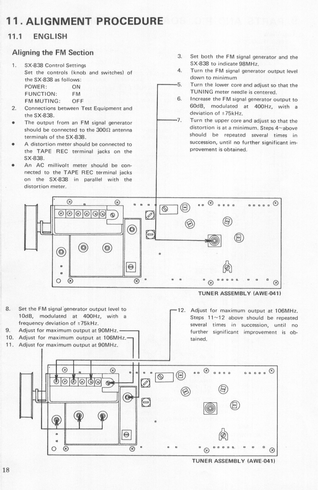 Pioneer SX-838 manual 