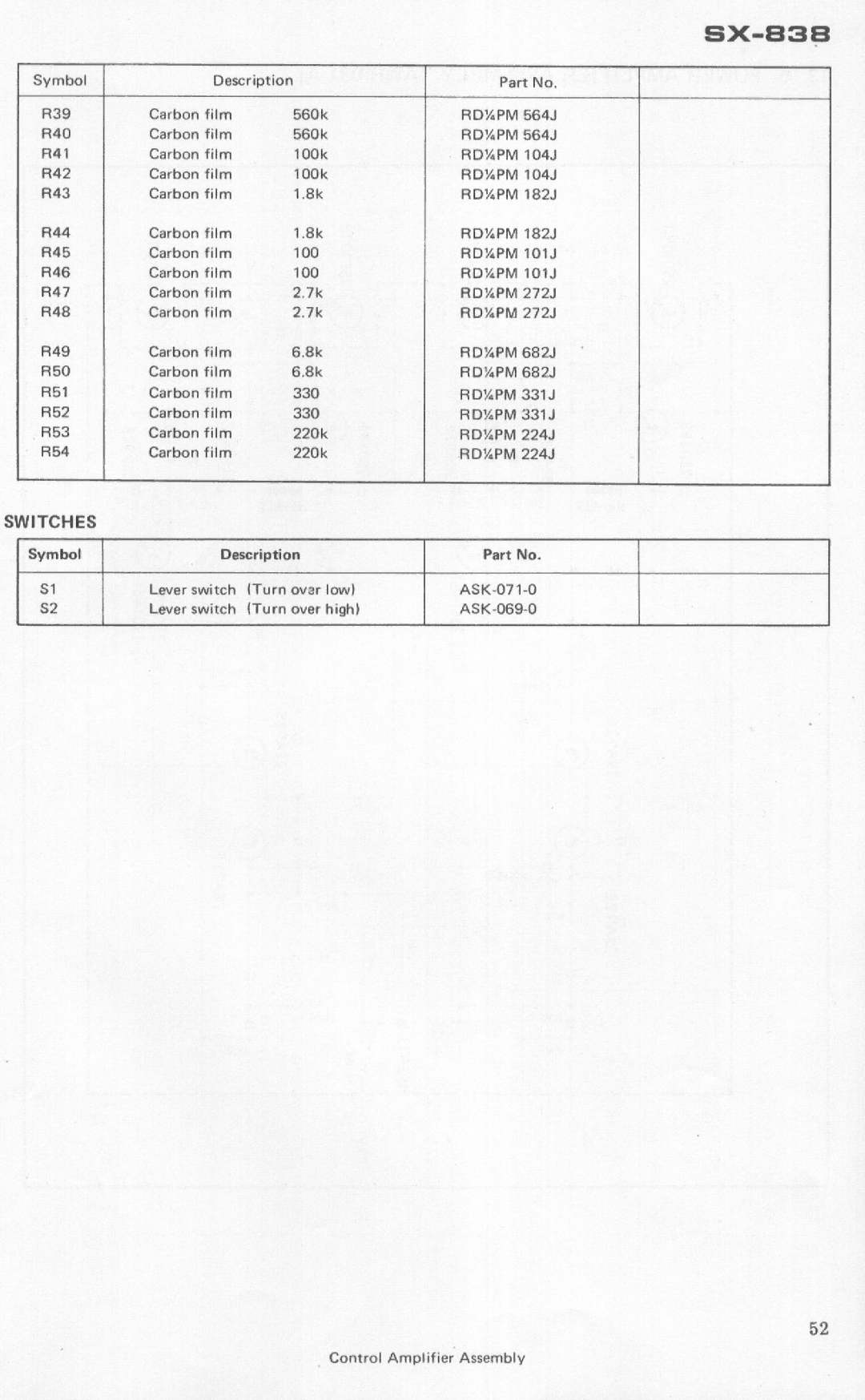 Pioneer SX-838 manual 