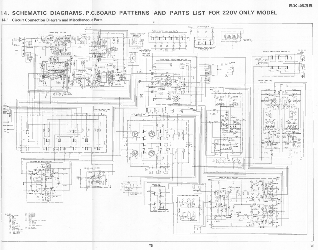 Pioneer SX-838 manual 