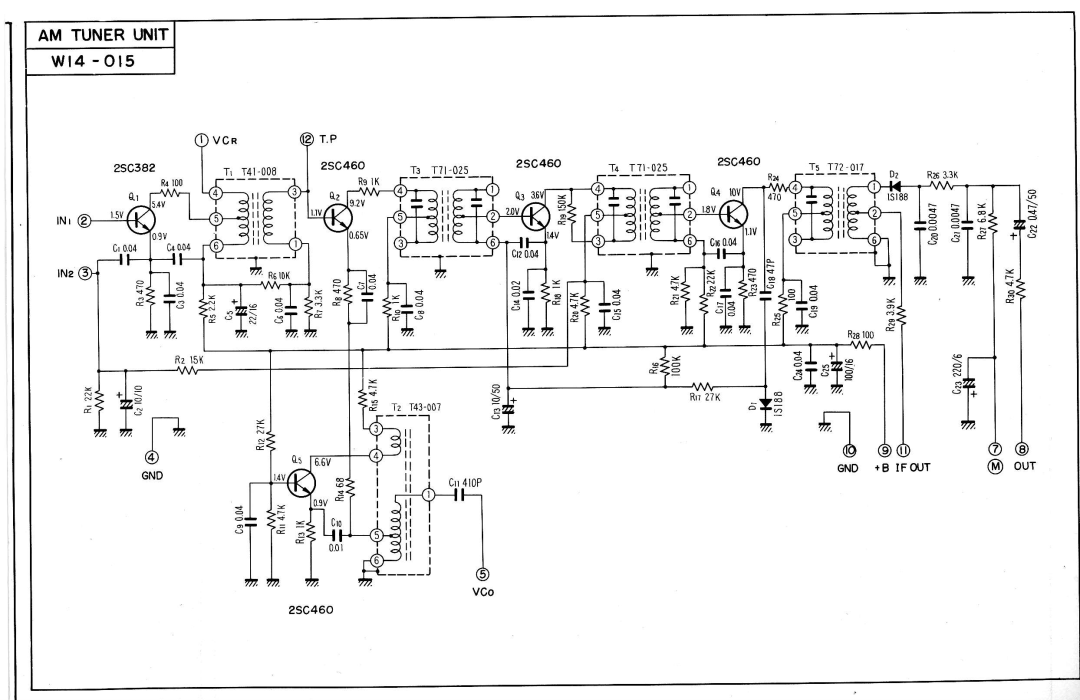 Pioneer SX-9000 service manual Vco, 25C3A2, 25C460, NIlljj2s, GNO +B Ifojt 