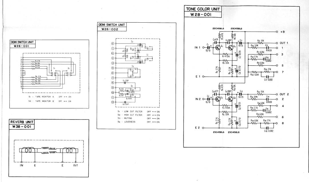 Pioneer SX-9000 service manual O O l, Oemiswitchunit w 2 6 O O z, T0/25 80.0033 