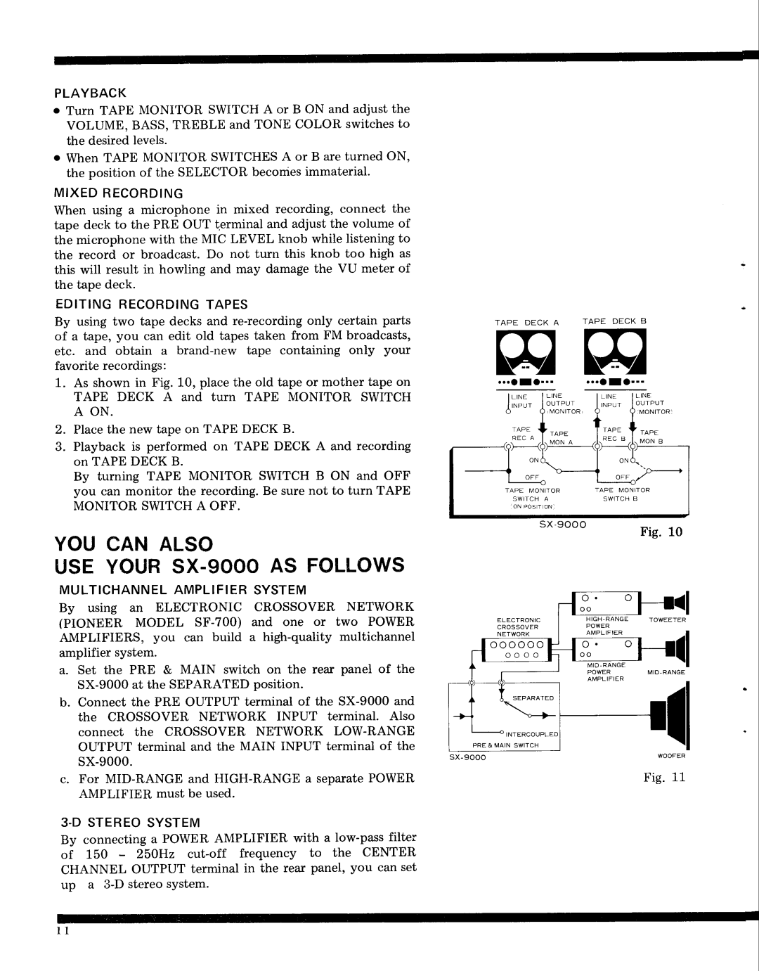 Pioneer SX-9000 service manual YOU CAN ALSO USE YOURSX-gOOOASFOLLOWS, sx-g000, o r o 