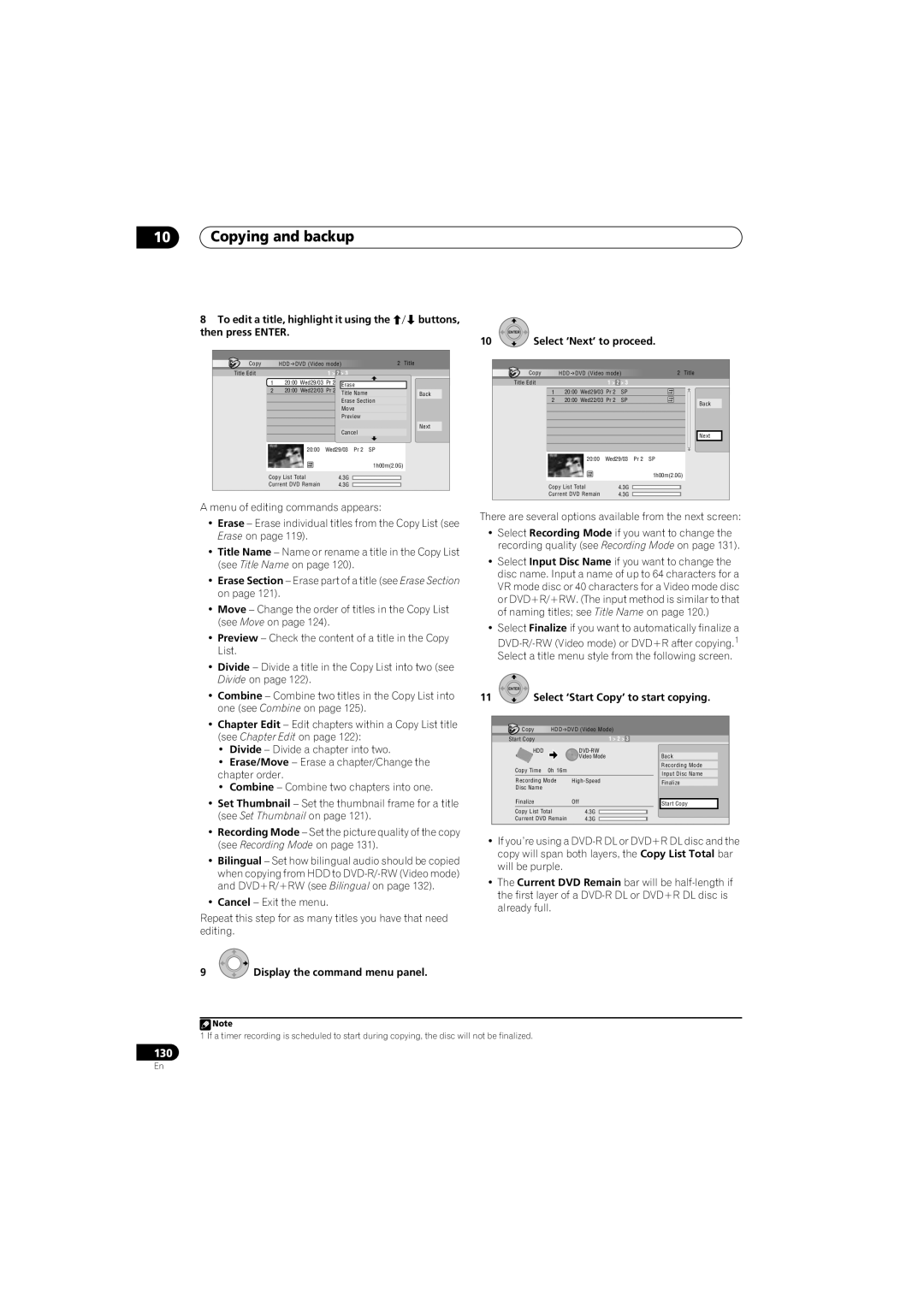 Pioneer SX-LX70SW manual To edit a title, highlight it using, Then press Enter 