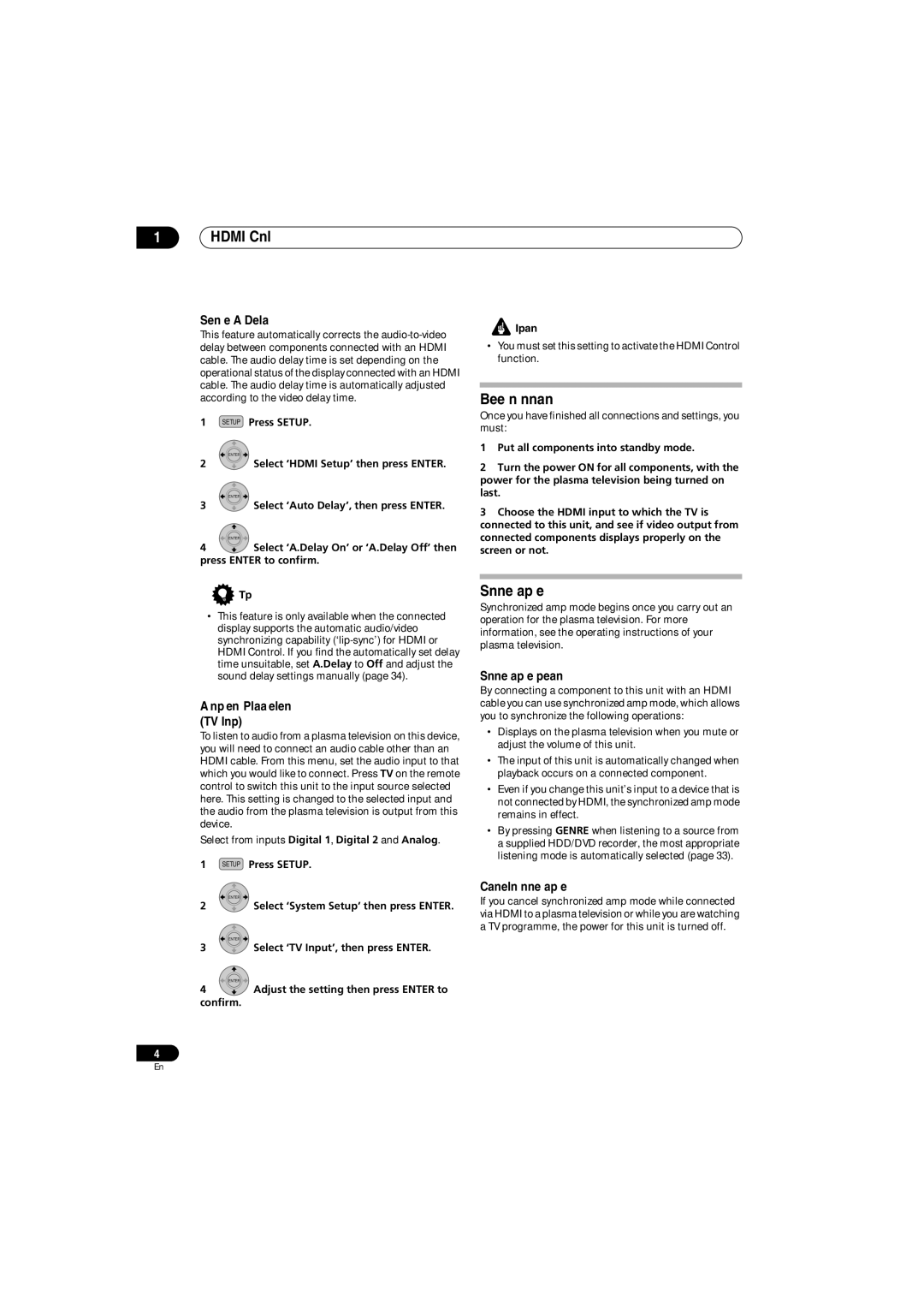 Pioneer SX-LX70SW manual Before using synchronization, Synchronized amp mode 