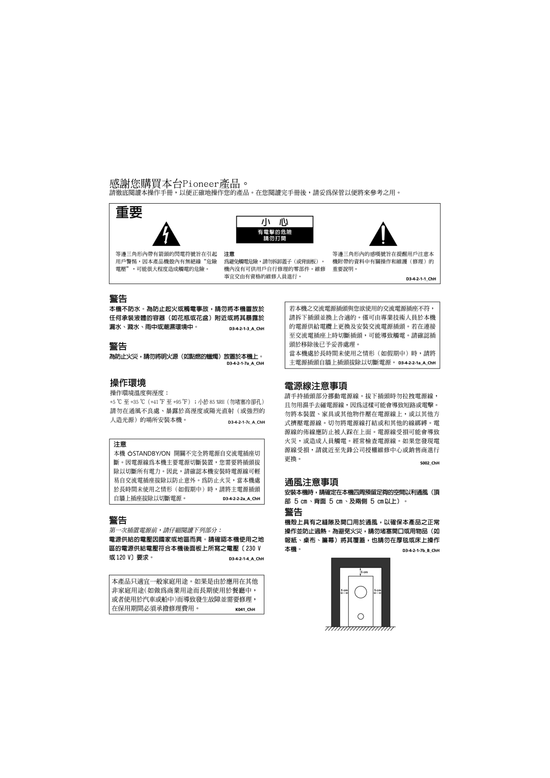 Pioneer HTP-330, SX-SW330, S-ST330 operating instructions D3-4-2-1-7cAChH 