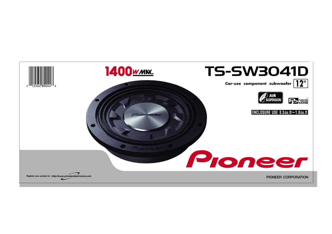 Pioneer TS-SW3041D manual 