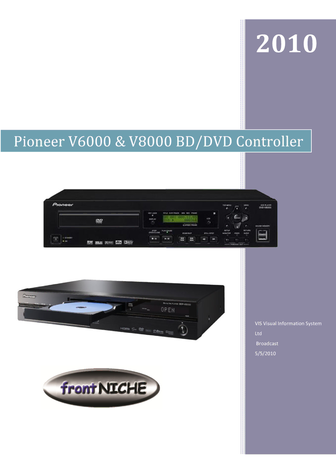 Pioneer manual DVD-V8000 