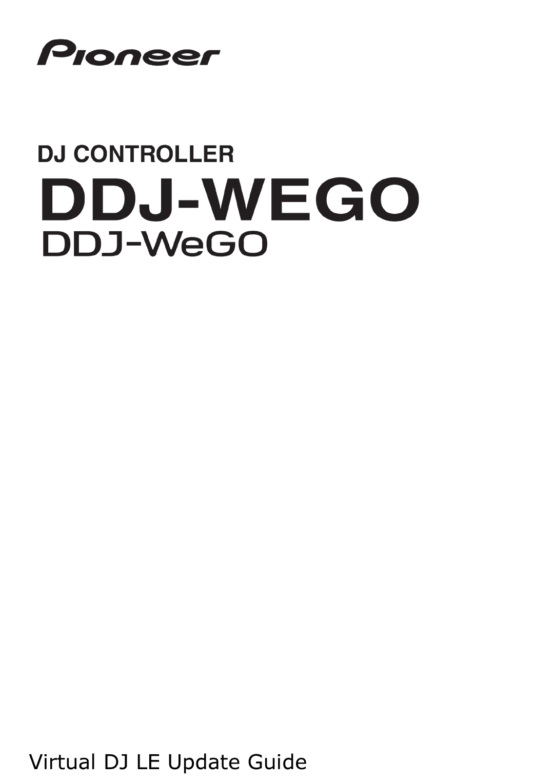 Pioneer manual Virtual DJ LE Update Guide0 