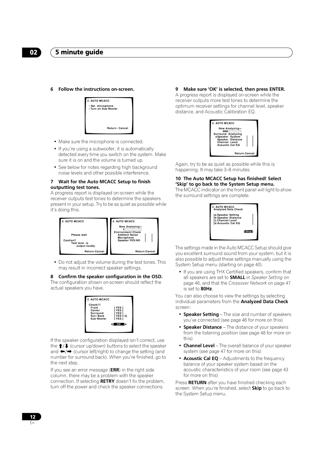 Pioneer VSX-1015TX operating instructions Follow the instructions on-screen 