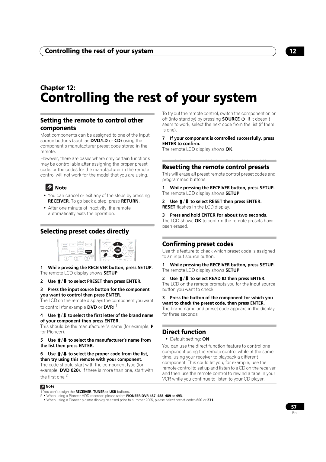 Pioneer VSX-1017AV-K, VSX-1017AV-S manual Controlling the rest of your system 