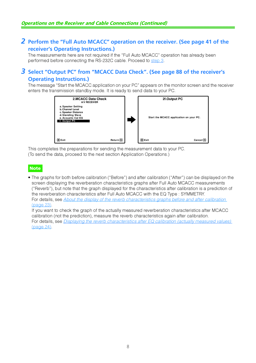 Pioneer VSX-21TXH, VSX-23TXH, VSX-9040TXH, VSX-9140TXH manual Operations on the Receiver and Cable Connections 