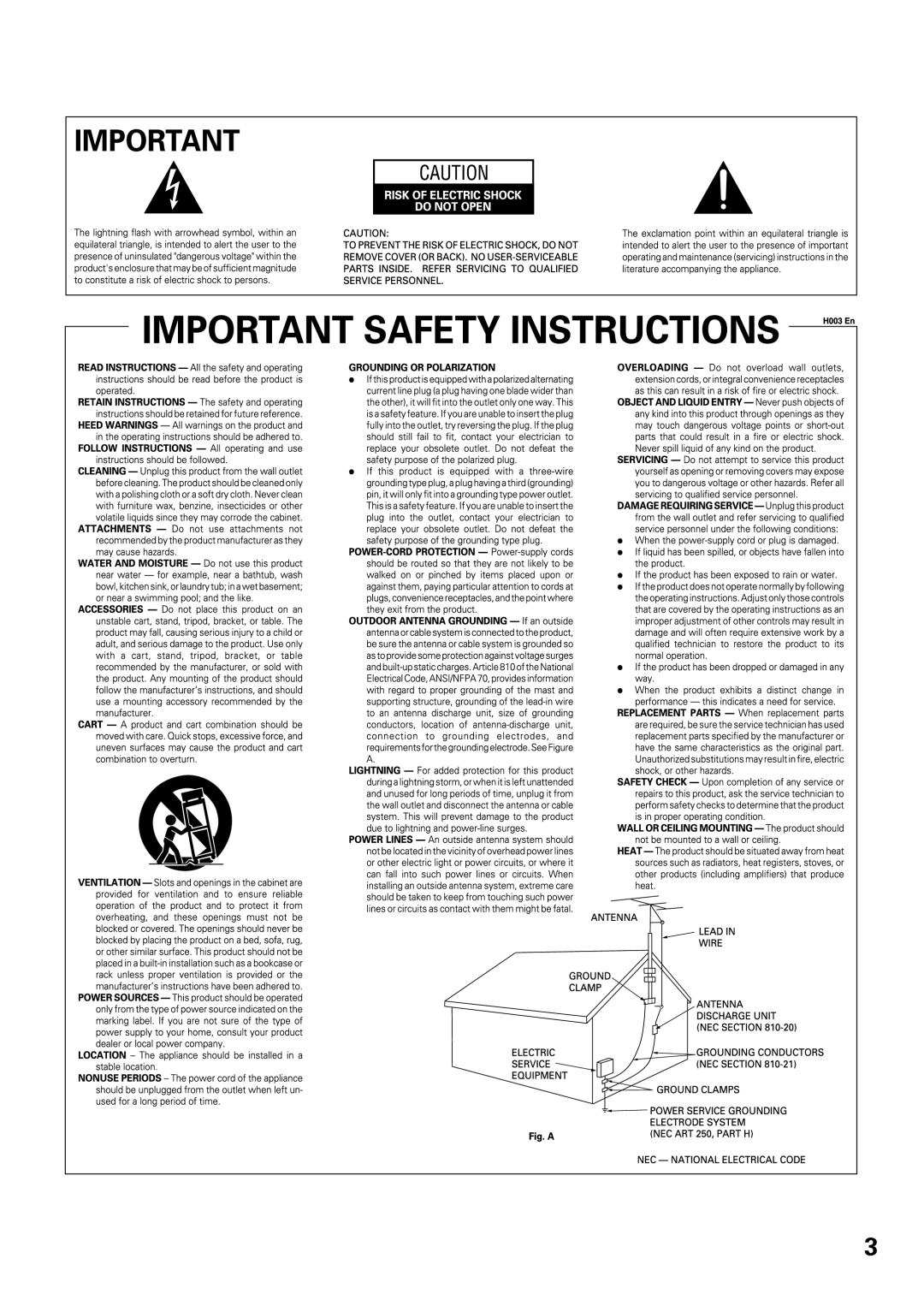 Pioneer VSX-47TX manual 