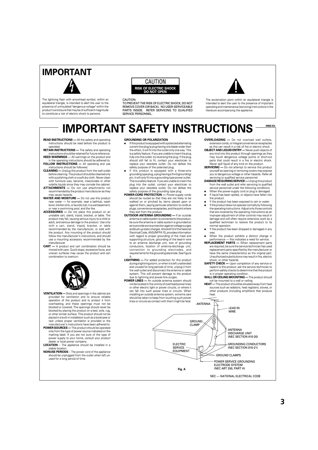 Pioneer VSX-53TX manual 