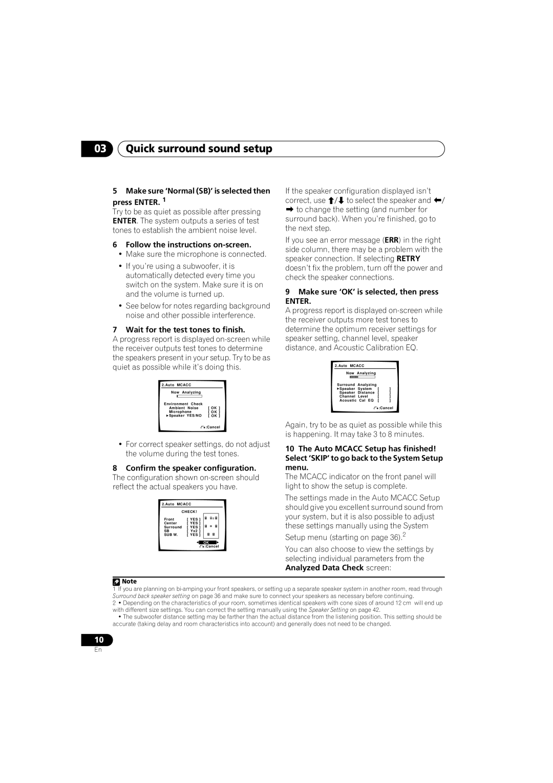 Pioneer VSX-916-S, VSX-916-K operating instructions Quick surround sound setup, Enter 