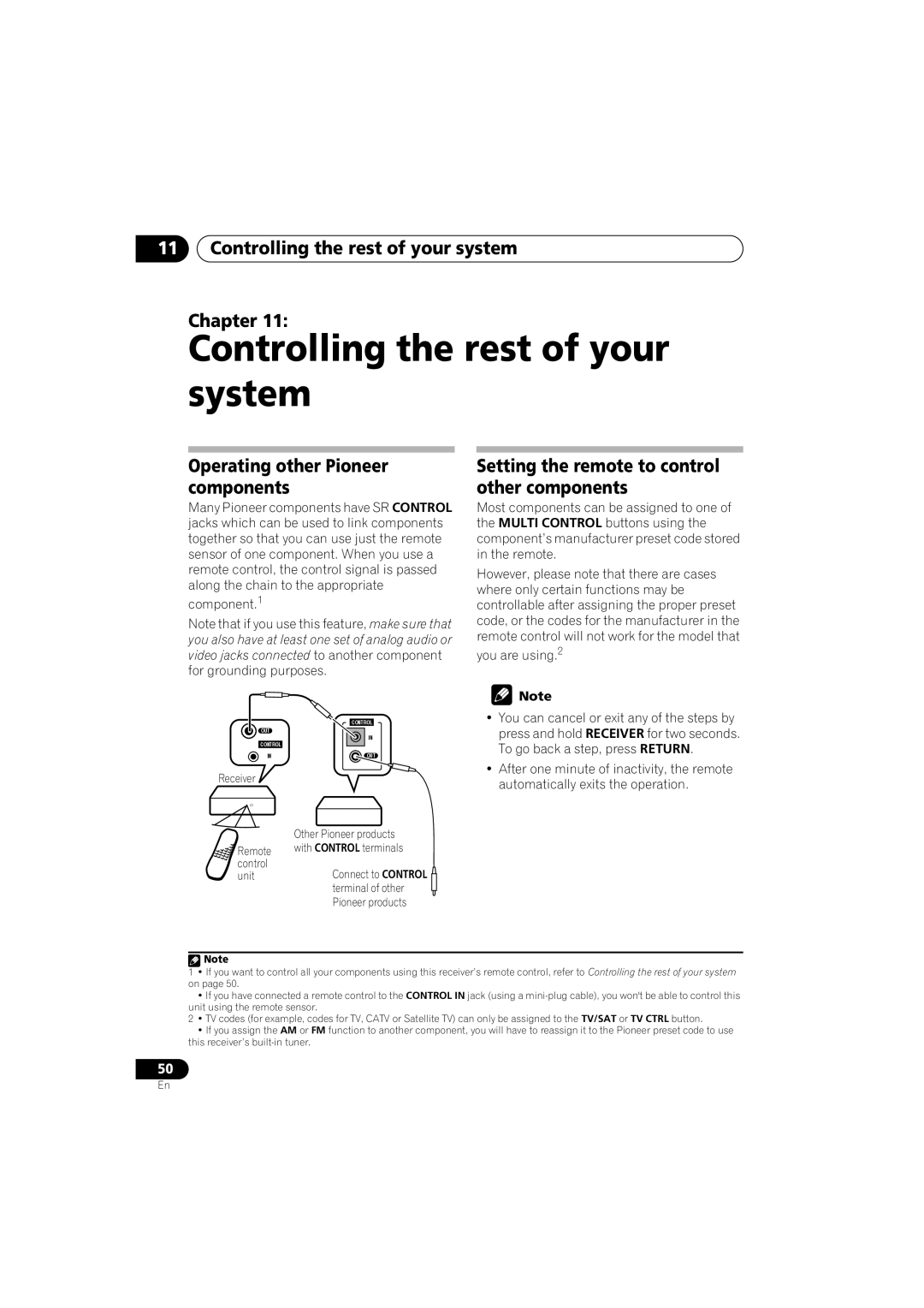 Pioneer VSX-916-S, VSX-916-K Controlling the rest of your system Chapter, Operating other Pioneer components 