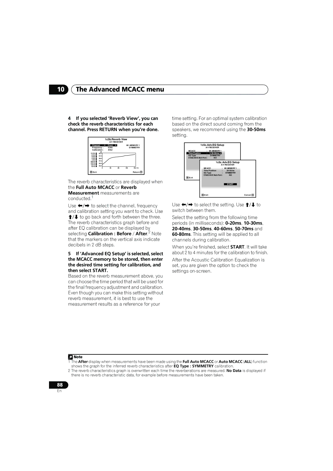 Pioneer VSX-919AH-K manual 1c5b.Reverb View, 1c5c.Adv.EQ Setup 