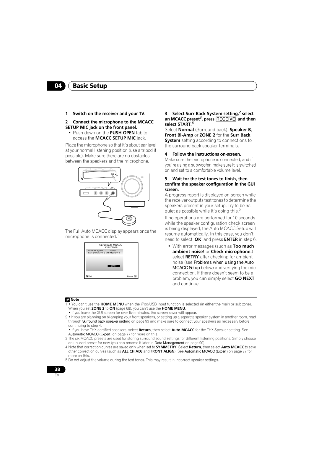 Pioneer VSX-919AH-S manual Switch on the receiver and your TV, Follow the instructions on-screen 