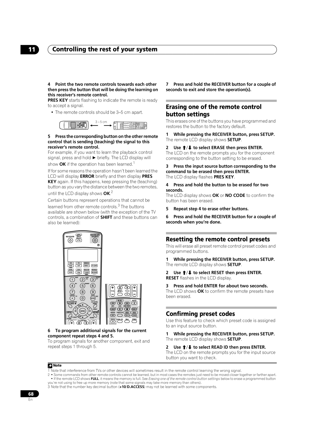 Pioneer VSX-AX2AV-G, VSX-AX4AVi-G Controlling the rest of your system, Erasing one of the remote control button settings 