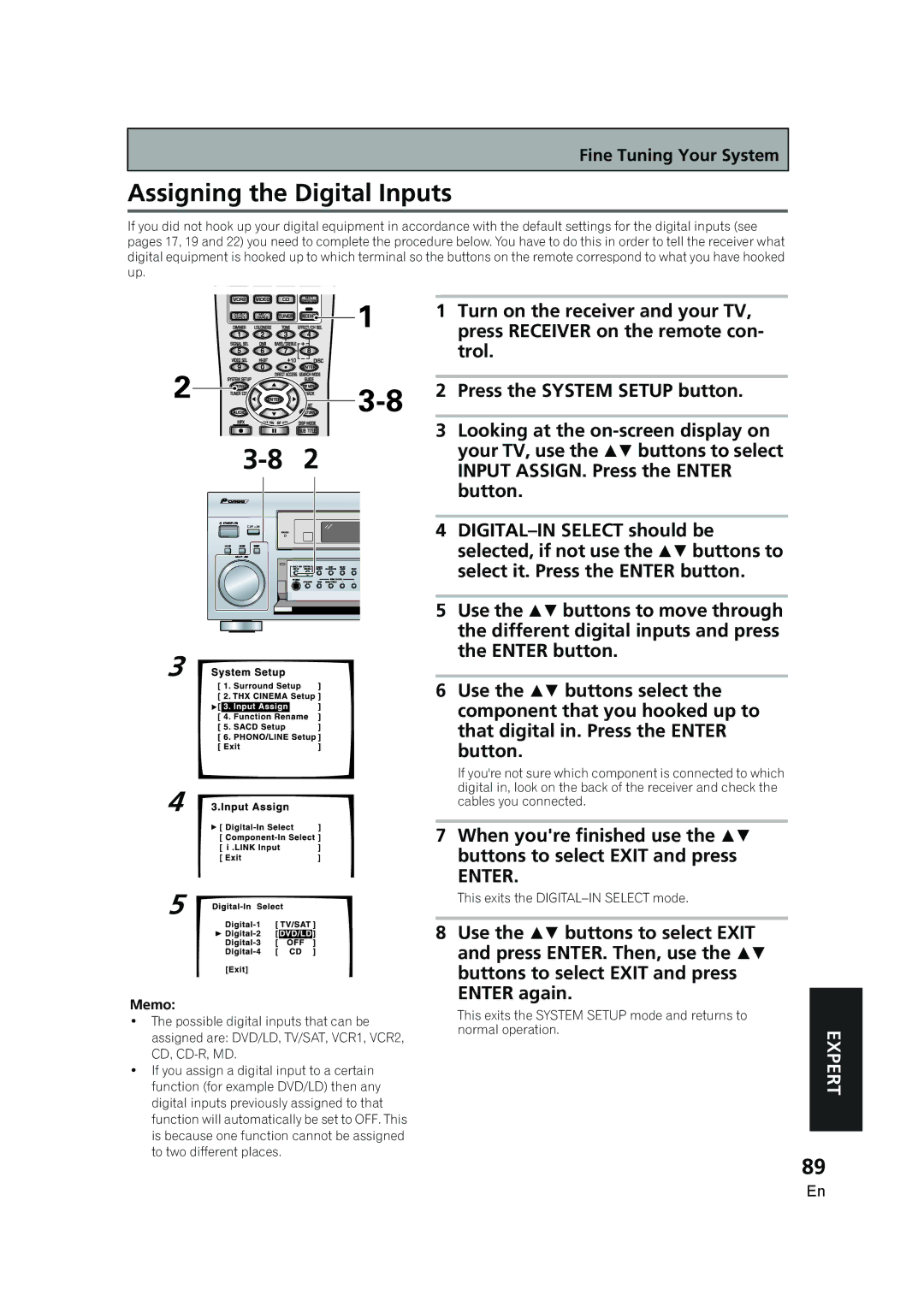 Pioneer VSX-AX5i-G manual Fine Tuning Your System 