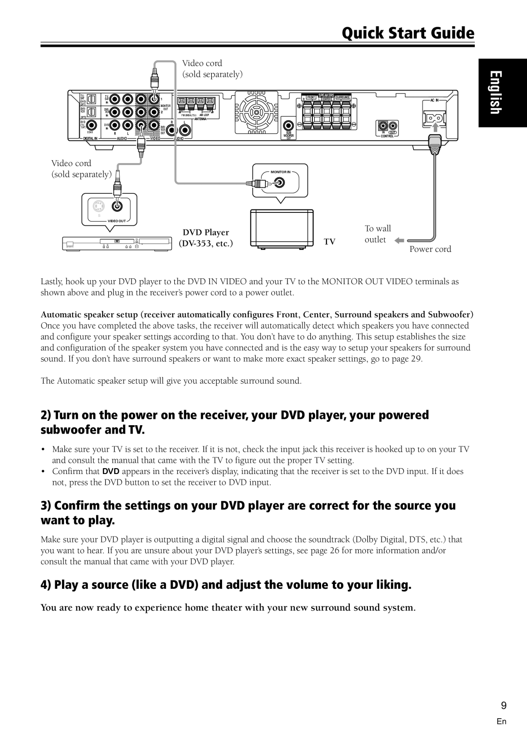 Pioneer VSX-C100-S operating instructions To wall TV outlet Power cord 