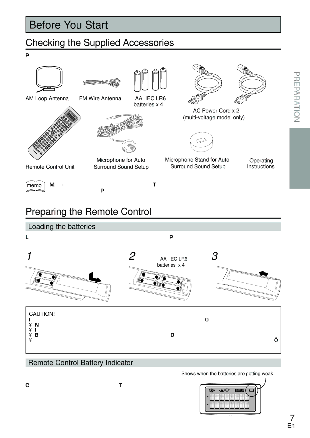 Pioneer VSX-D2011-S, VSX-D2011-G manual Before You Start, Checking the Supplied Accessories, Preparing the Remote Control 