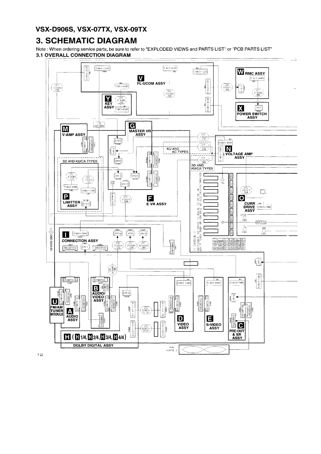 Pioneer VSX-D906S, VSX-09TX manual 