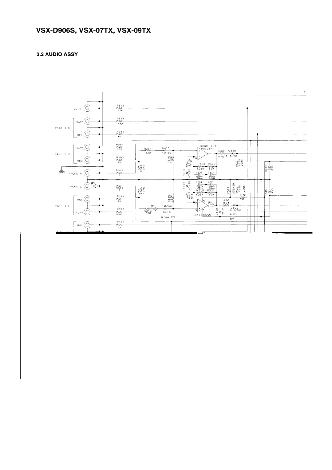 Pioneer VSX-D906S, VSX-09TX manual 