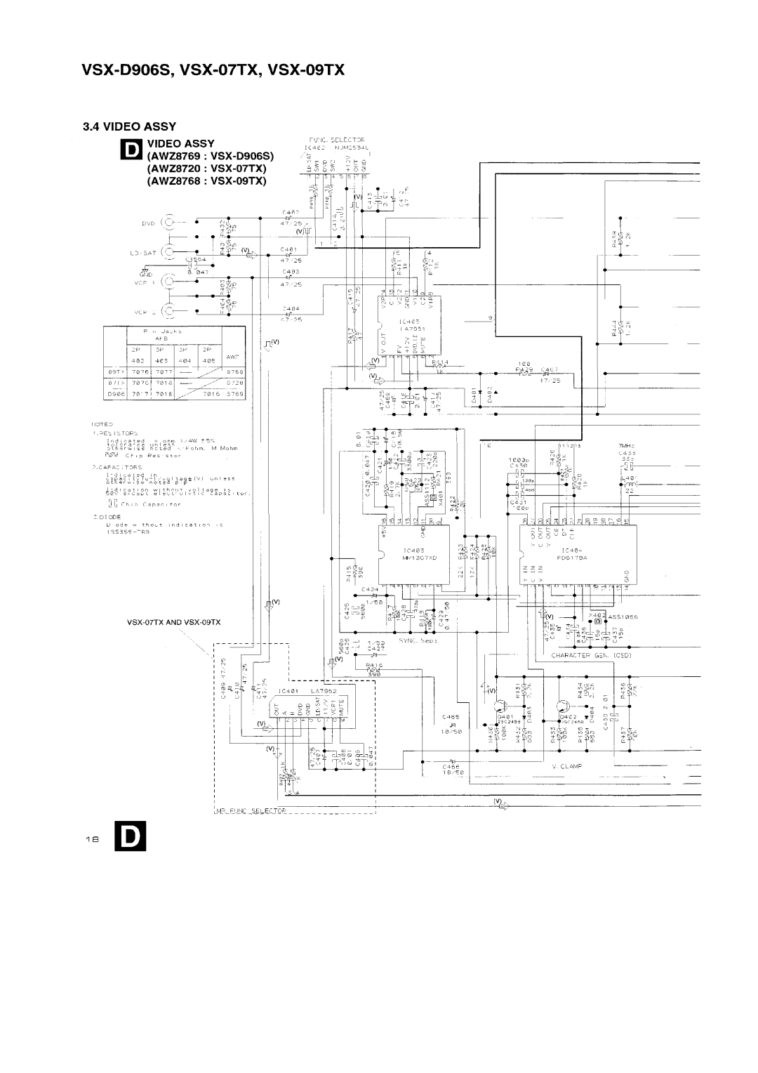 Pioneer VSX-D906S, VSX-09TX manual 