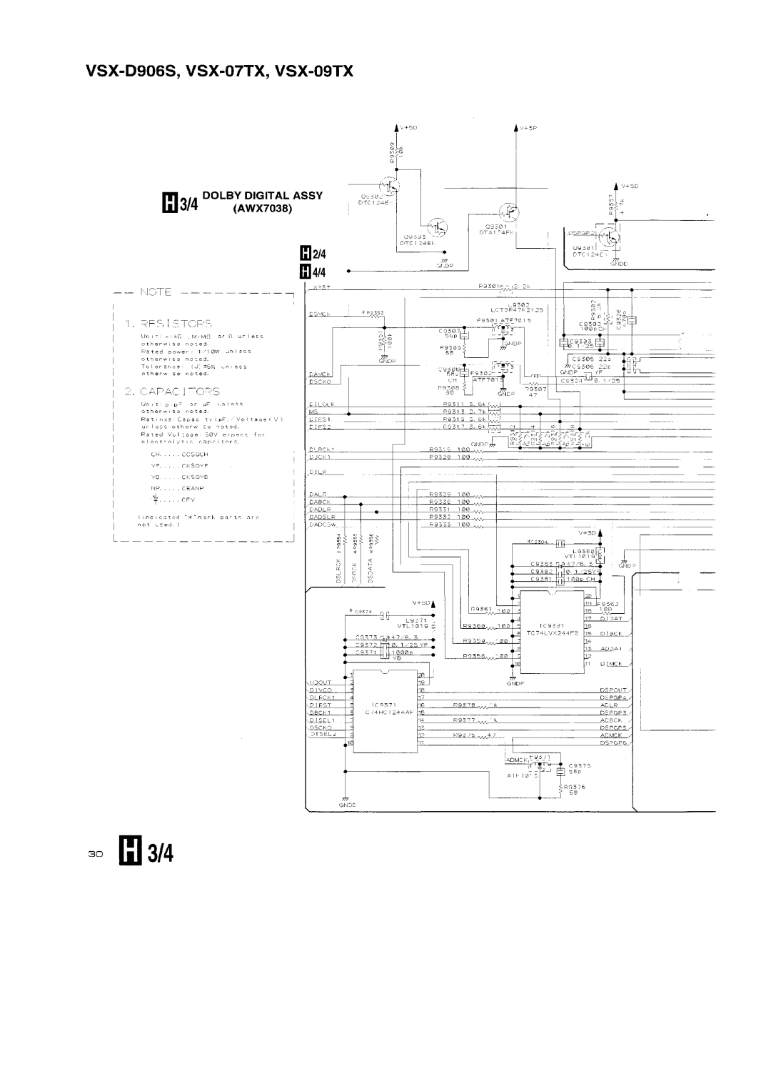 Pioneer VSX-D906S, VSX-09TX manual 