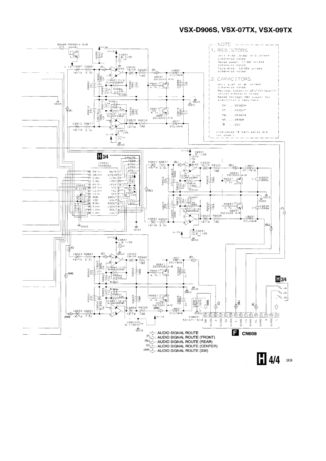 Pioneer VSX-09TX, VSX-D906S manual 