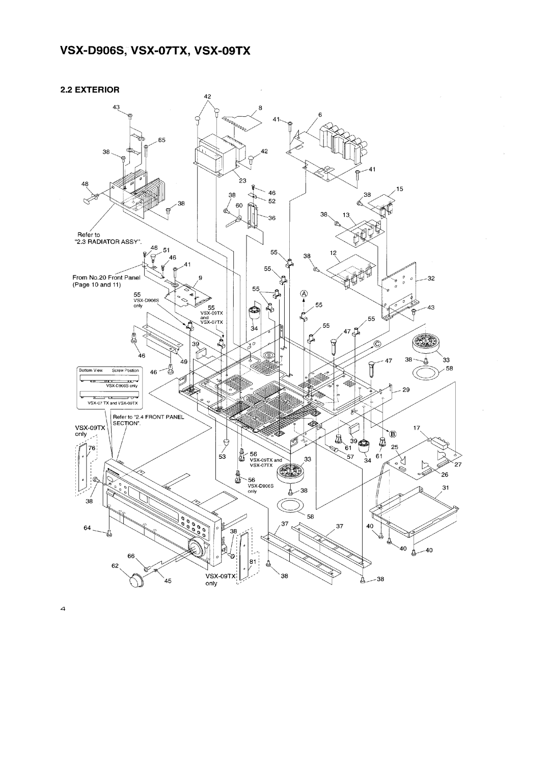 Pioneer VSX-D906S, VSX-09TX manual 