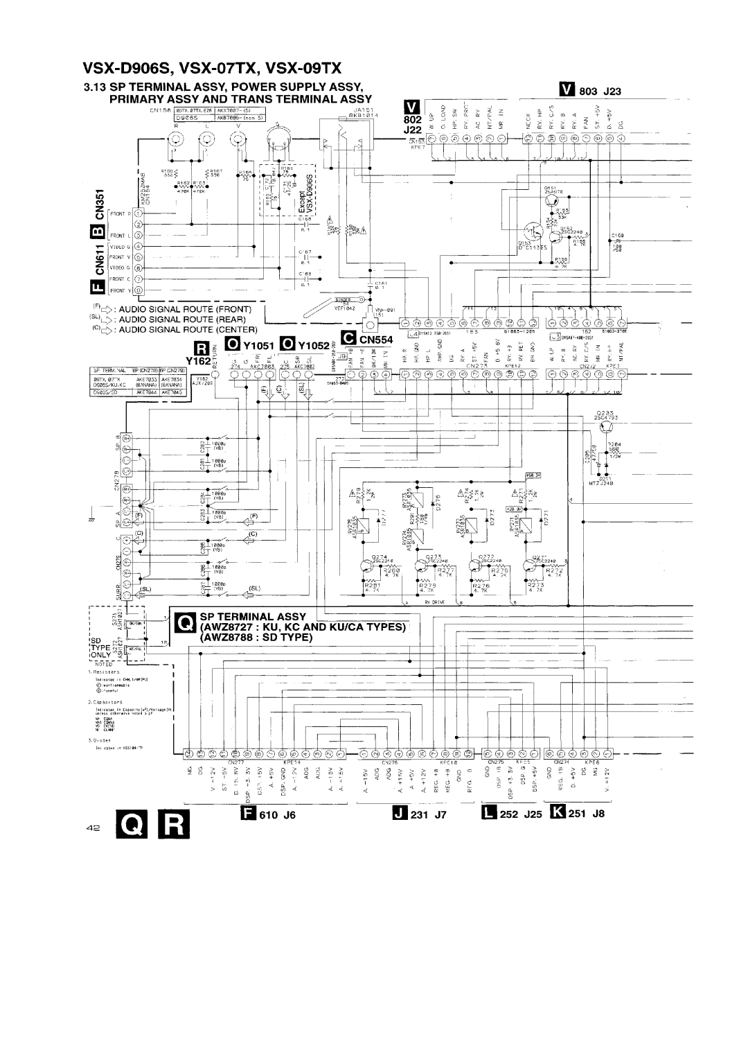 Pioneer VSX-D906S, VSX-09TX manual 